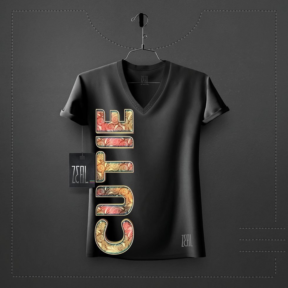 Cute Women V-neck Round neck T-shirt Cute Women V-neck Round neck T-shirt