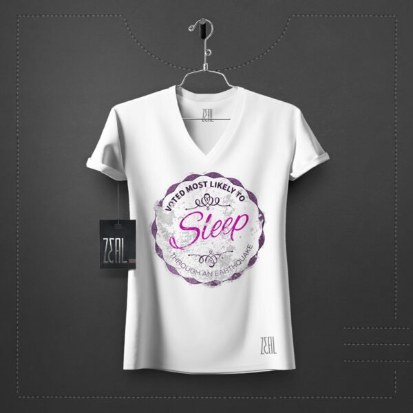 Sleep women V-neck Round neck T-shirt