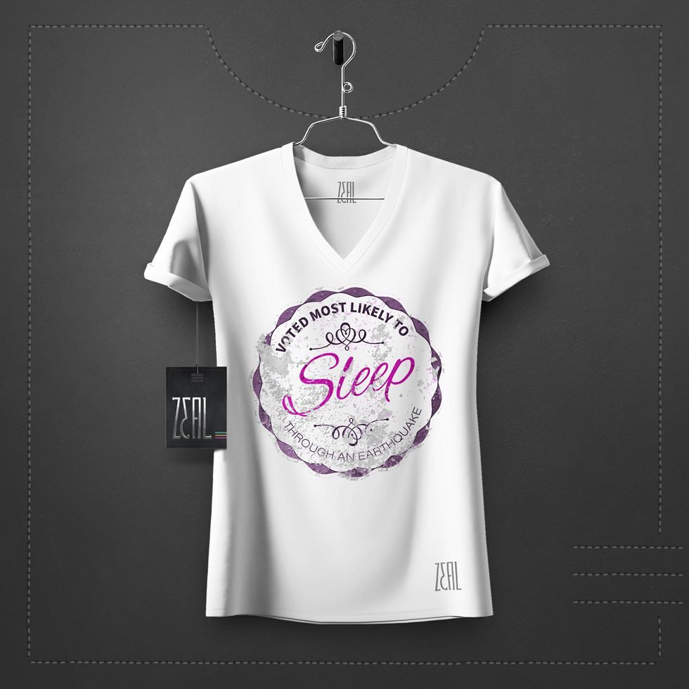 Sleep women V-neck Round neck T-shirt Sleep women V-neck Round neck T-shirt