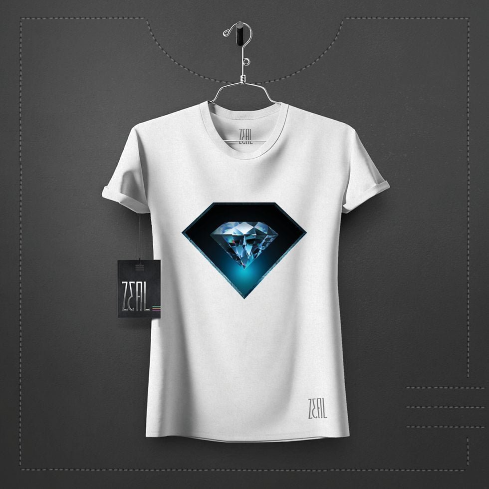 Diamond Women V-neck Round neck T-shirt Diamond Women V-neck Round neck T-shirt