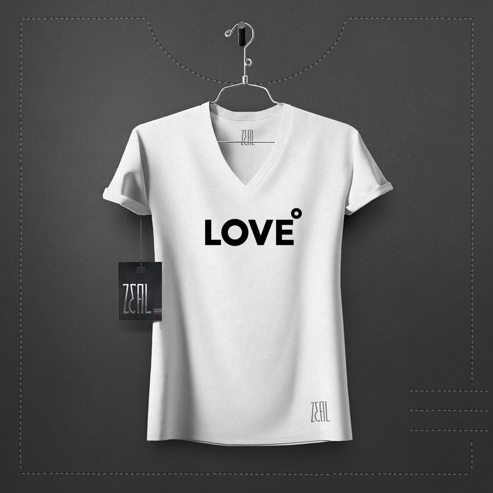 Love Women V-neck Round neck T-shirt Love Women V-neck Round neck T-shirt