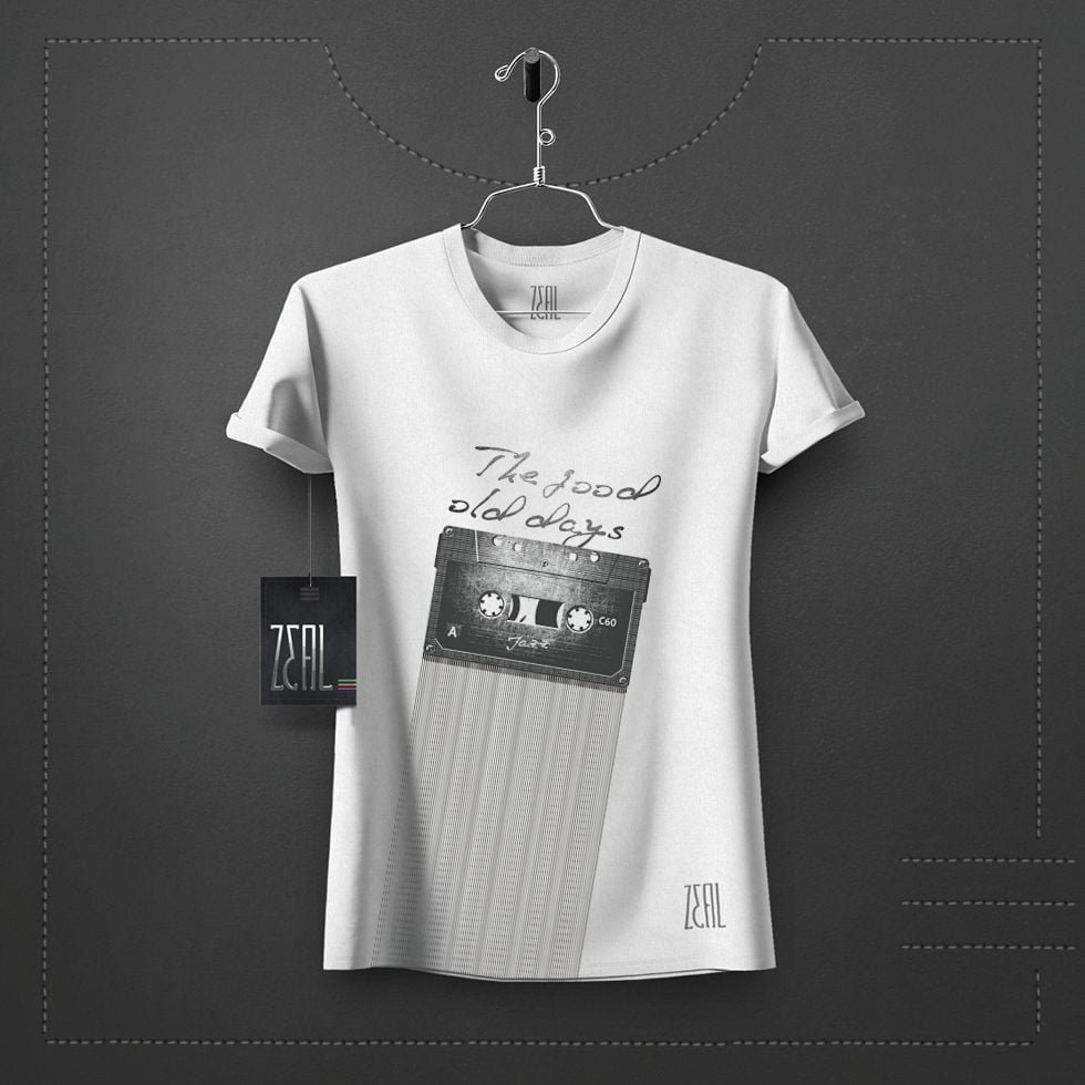 Music vintage Women V-neck Round neck T-shirt Music vintage Women V-neck Round neck T-shirt
