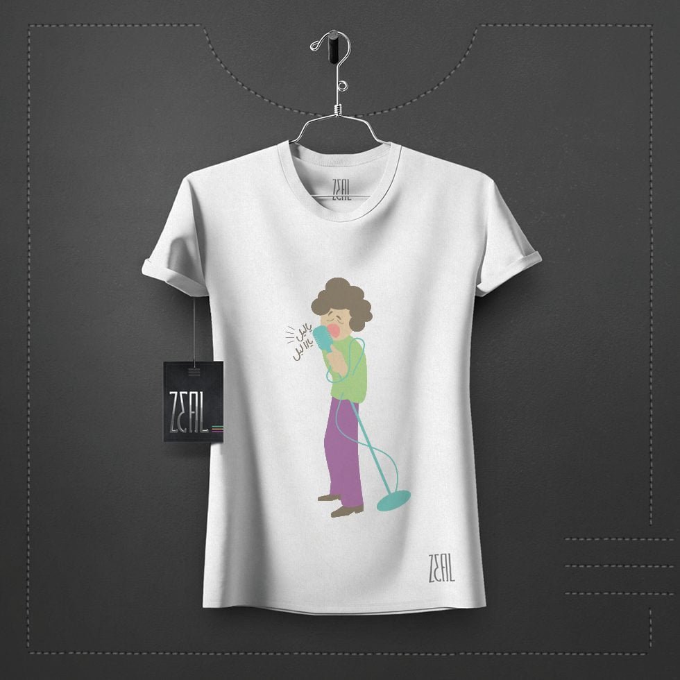 Singer Women V-neck Round neck T-shirt Singer Women V-neck Round neck T-shirt