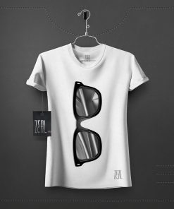 Sunglass Women V-neck Round neck T-shirt