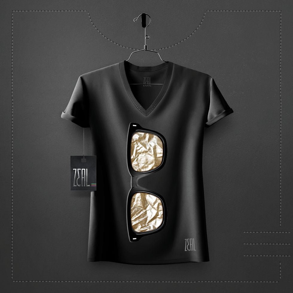 Sunglass Women V-neck Round neck T-shirt Sunglass Women V-neck Round neck T-shirt