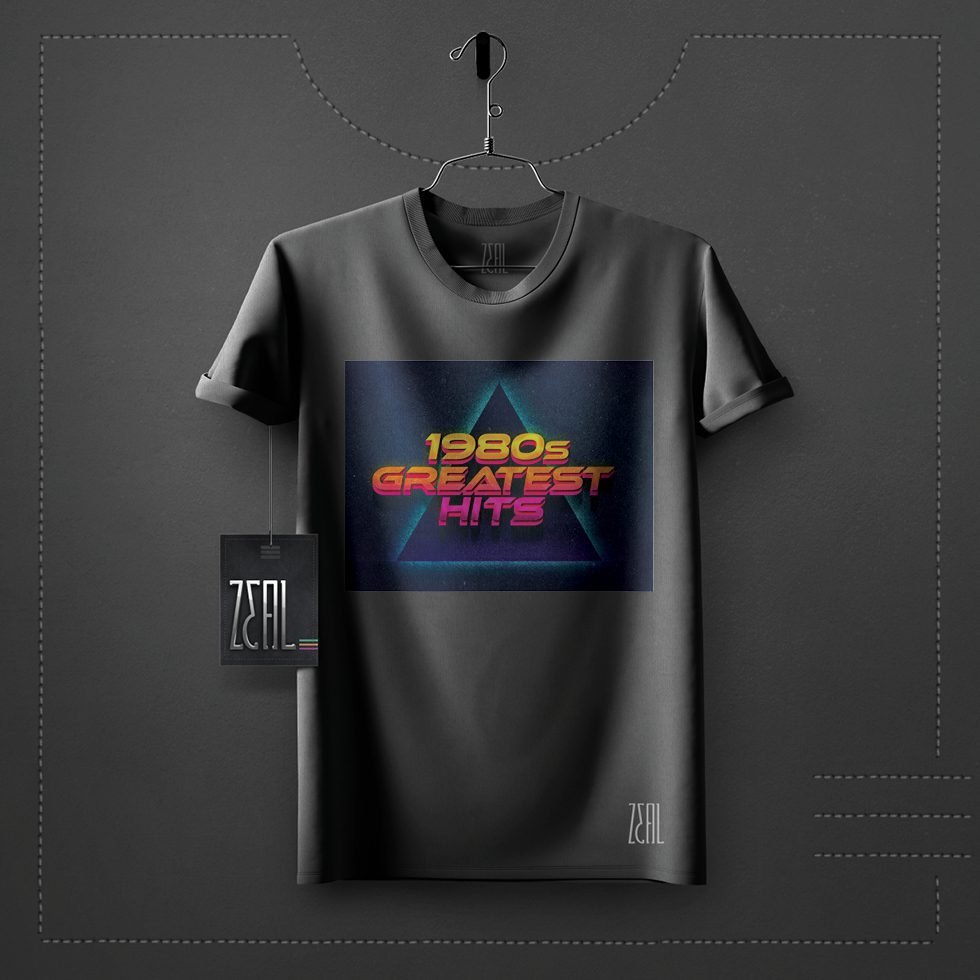 1980s Men V-neck Round neck T-shirt 1980s Men V-neck Round neck T-shirt