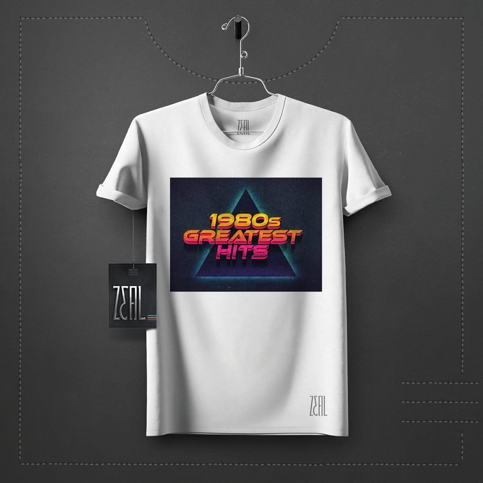 1980s Men V-neck Round neck T-shirt 1980s Men V-neck Round neck T-shirt