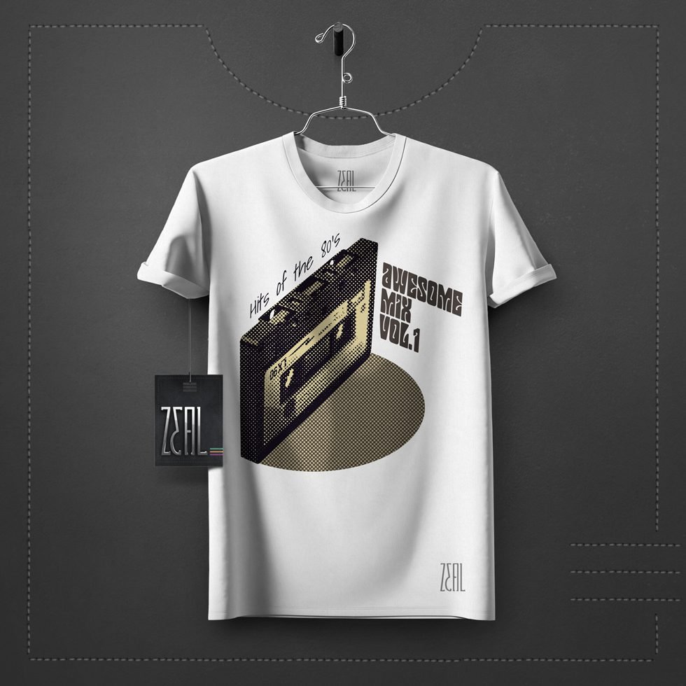 Cassette Men V-neck Round neck T-shirt Cassette Men V-neck Round neck T-shirt