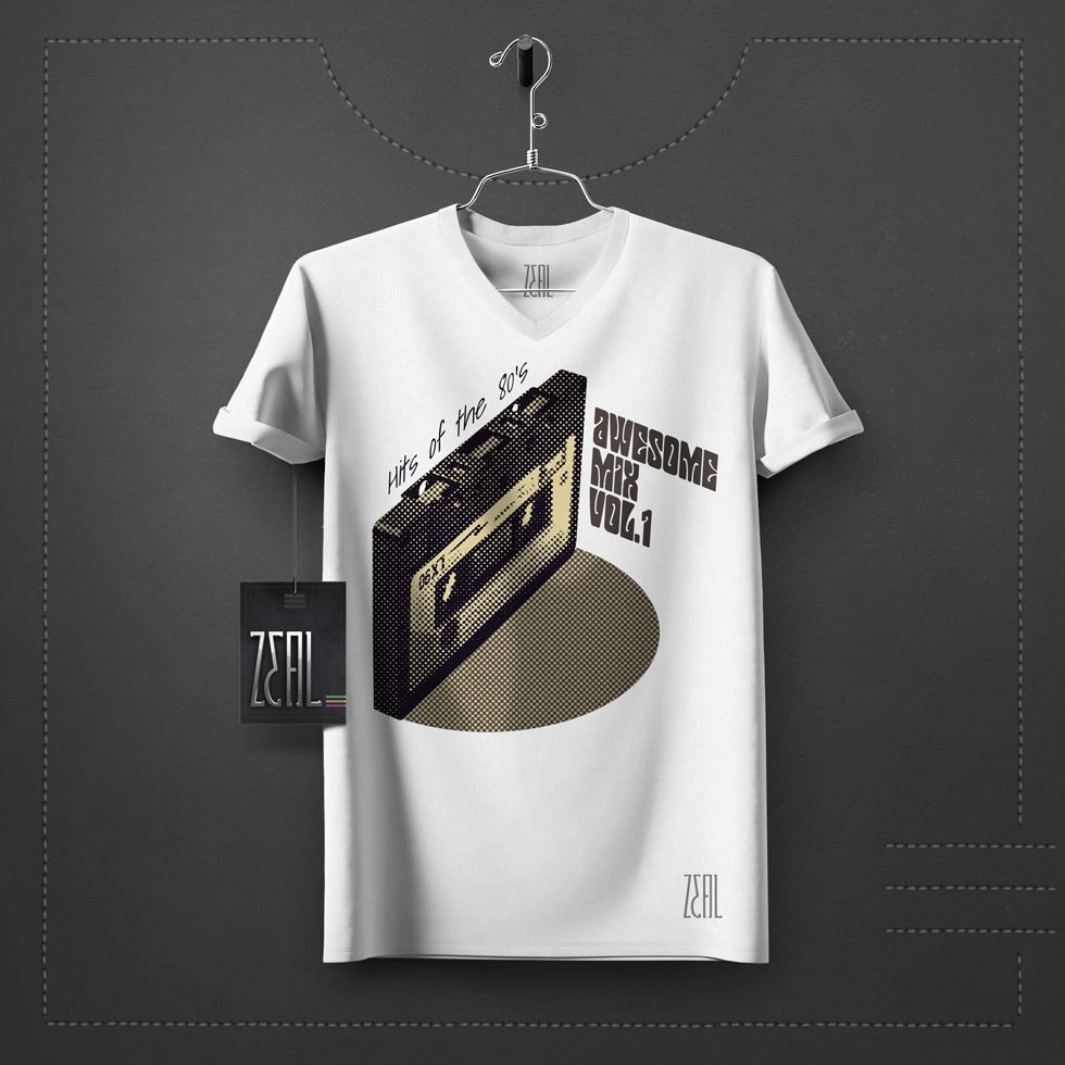 Cassette Men V-neck Round neck T-shirt Cassette Men V-neck Round neck T-shirt