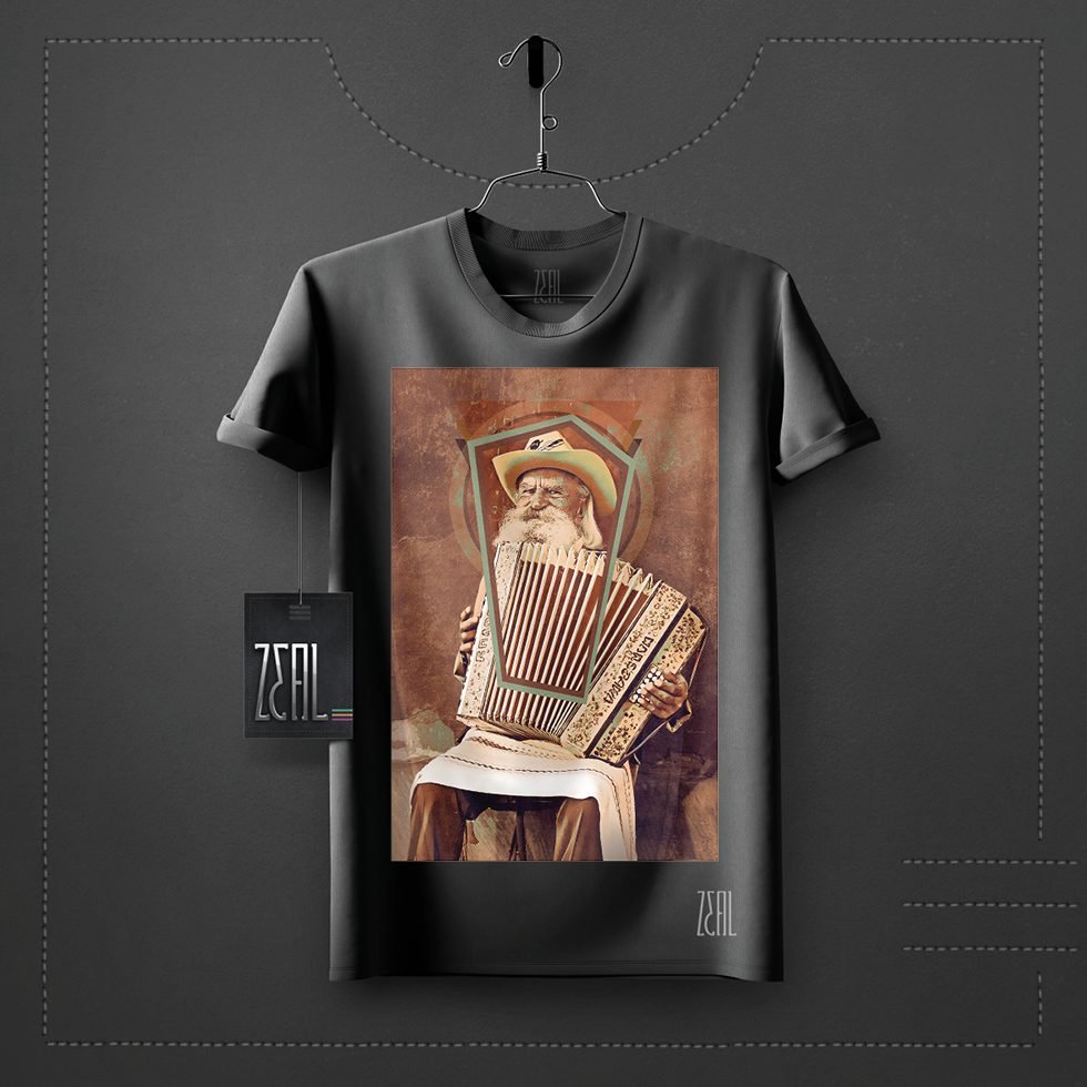 Retro Man V-neck Round neck T-shirt Retro Man V-neck Round neck T-shirt