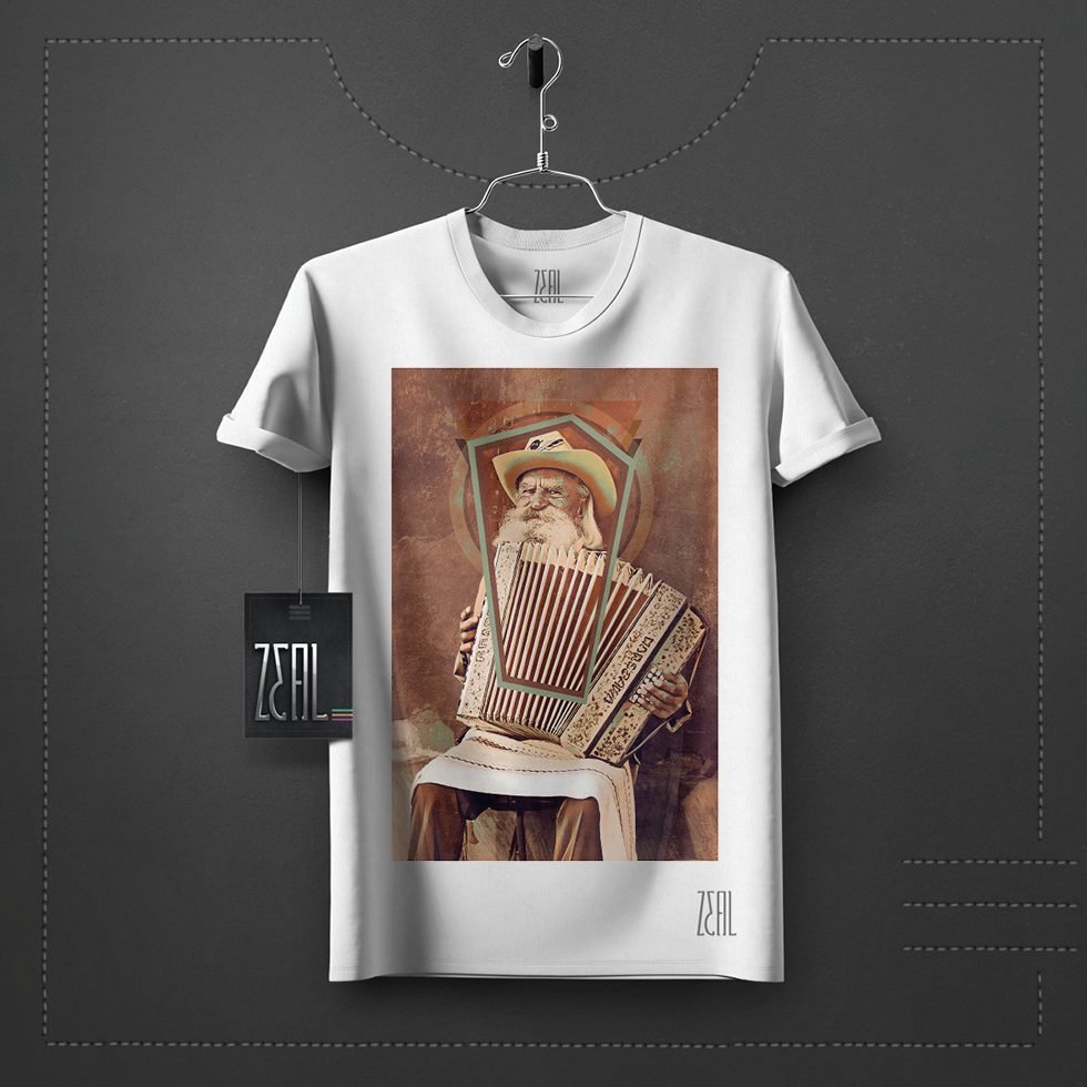 Retro Man V-neck Round neck T-shirt Retro Man V-neck Round neck T-shirt