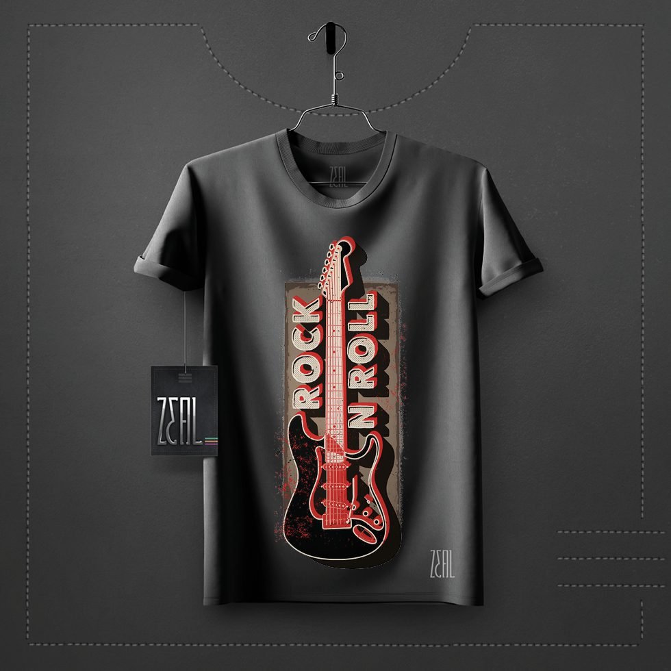 Rock n Roll Men V-neck Round neck T-shirt Rock n Roll Men V-neck Round neck T-shirt