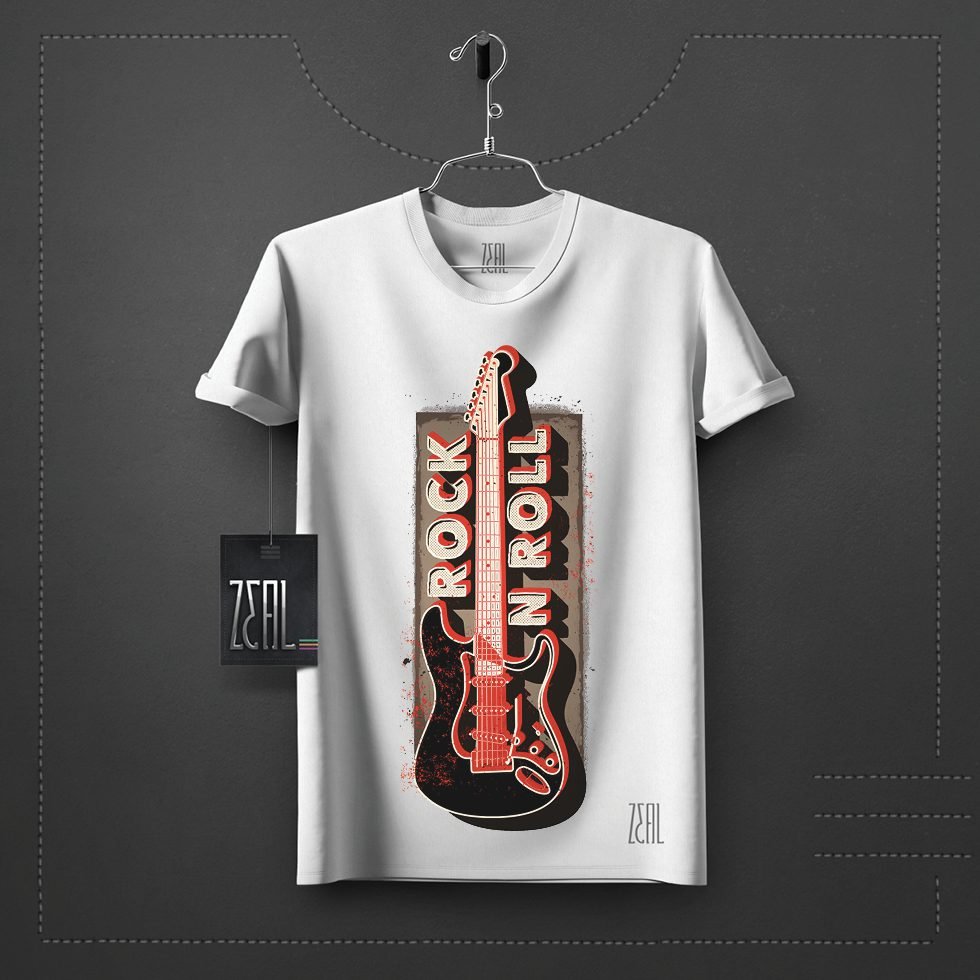 Rock n Roll Men V-neck Round neck T-shirt Rock n Roll Men V-neck Round neck T-shirt