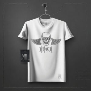 rock Men V-neck Round neck T-shirt