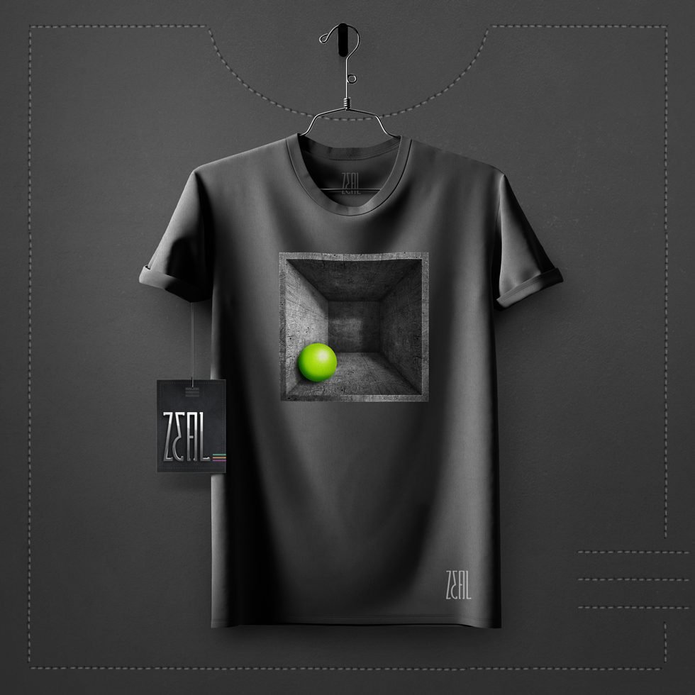 Perspective V-neck Round neck T-shirt Perspective V-neck Round neck T-shirt