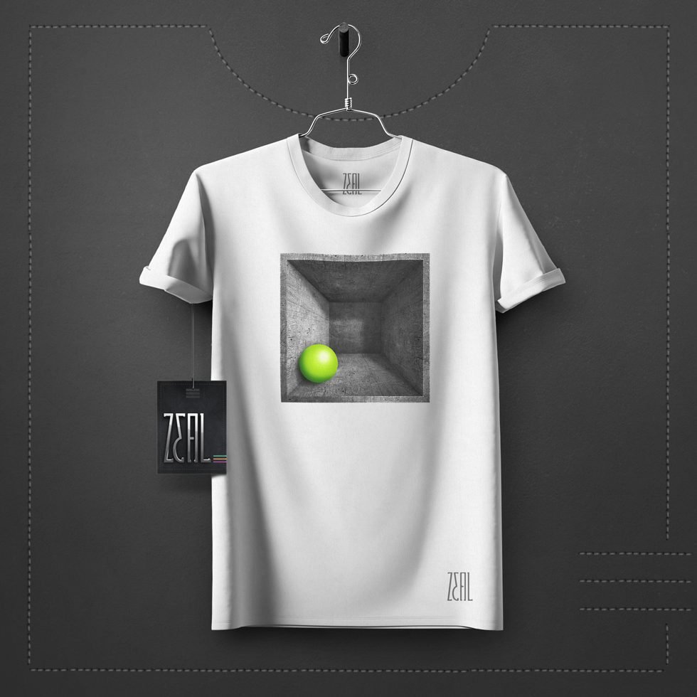Perspective V-neck Round neck T-shirt Perspective V-neck Round neck T-shirt