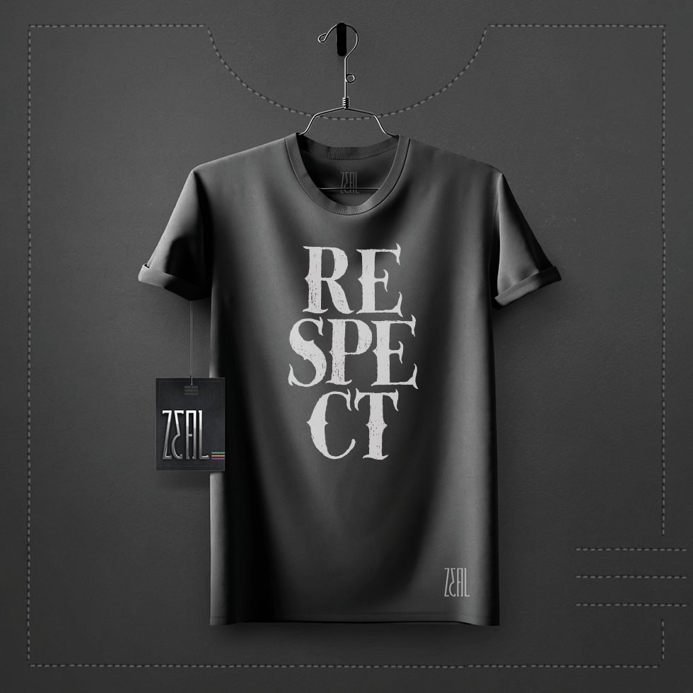 Respect Men V-neck Round neck T-shirt