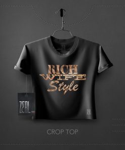 Rich wife style women Crop Top