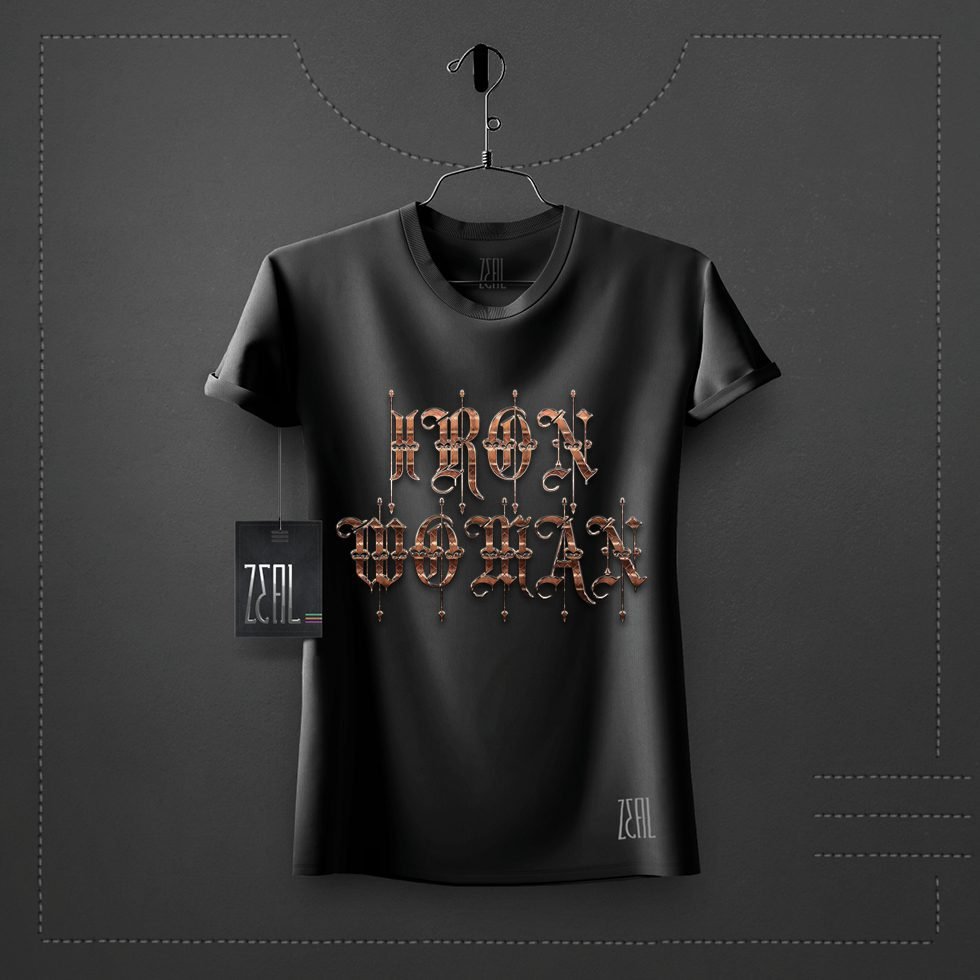Iron women V-neck Round neck T-shirt Iron women V-neck Round neck T-shirt