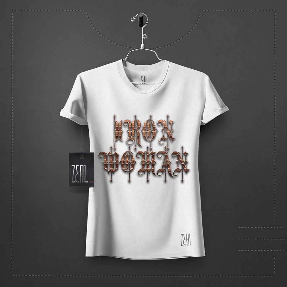 Iron women V-neck Round neck T-shirt Iron women V-neck Round neck T-shirt